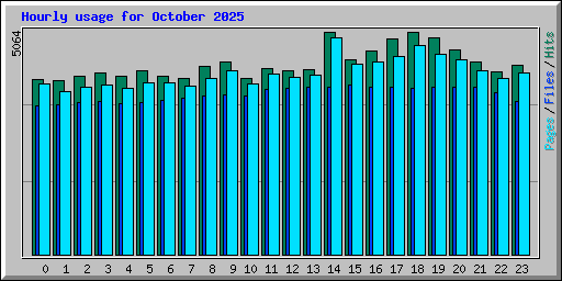 Hourly usage for October 2025